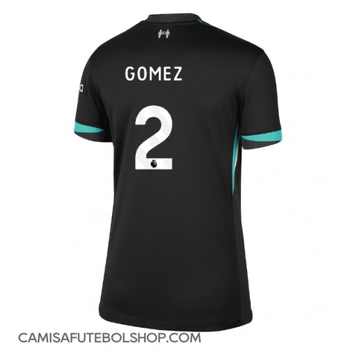 Camisa de time de futebol Liverpool Joe Gomez #2 Replicas 2º Equipamento Feminina 2024-25 Manga Curta